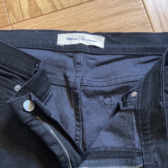 Gap 1969 Black 33S Real Straight Jeans - Picture 4 of 9